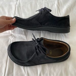 Birkinstock suede lace up shoes